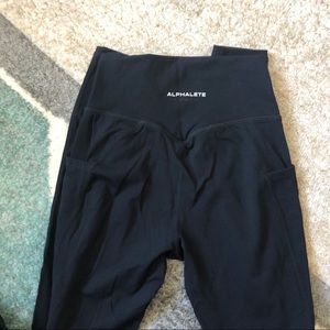 Alphalete raven black alphalux leggings size S